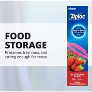 ZIPLOC FOOD STORAGE GALLON 20'S