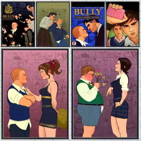 Classic Game B-Bully Poster Home Living Bed Room Bar Hallway Sticky Wall Printing Waterproof Aesthet