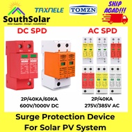 Solar DC SPD AC SPD Surge Protection Device DC SPD 40~60KA 600V DC AC SPD 40KA 385V AC
