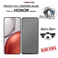 For Honor X9D X9 X8 X7B 5G Full Privacy Tempered Glass Anti Spy Screen Protector