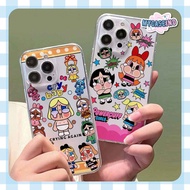 Cry Baby Powerpuff Girl printing anticrack case oppo realme A78 a38 a18 7 a78 a58 4g reno 10 5g a17k