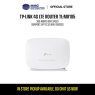 Tp-Link Router 4G LTE Wireless TL-MR105 Support Up to 32 Wifi Devices 300mbps Wifi Speed