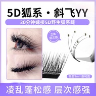 5d Fox Series Diagonal Flying YY Eyelashes Multi-Layer Wild Thick Super Soft Hair LC Curling Graftin