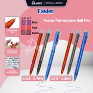 Desklife Faster 0.5 CX15 / CX25 Retractable Ball Pen - (1s/Pcs) Stationary Alat Tulis Ballpoint Pen 