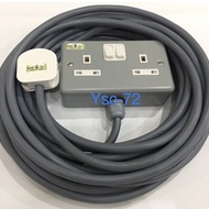 MK 13A 2WAY METAL CLAD SOCKET EXTENSION ( 2.5MM FULL COPPER WIRE ) 15M / 20M