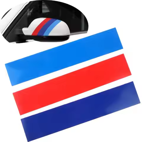 1/3/5 Sets Personalized Car Decoration PVC M Stripe Color Grill Sticker For 1 3 5 X1 X3 X5 Series Au