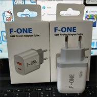 F-ONE 45W USB & USB PD Charger Adapter (USB Type C) Fast Charging (F-ONE 45W Spot) 45W Charger 65W C