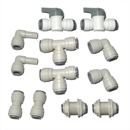 12pcs 1/2 inch water line Quick Connect Push In to Connect Tube Fitting for RO Reverse Osmosis Water