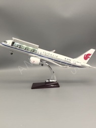 47CM New Style National Airlines C919 Flip Style with Light Passenger Aircraft Model Static Decorati