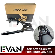 TOP BOX BRACKET FOR HONDA ADV 150/160 PURE CNC ALLOY AND UNIVERSAL FOR TOP BOX MOTORCYCLE #5555