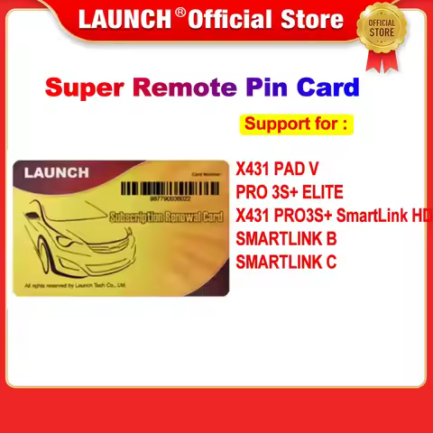 LAUNCH X431 Super Remote Software Diagnostic Activation for PAD V/PRO3S+ ELITE/X431 PRO3S+ SmartLink