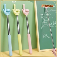ROWANSG Teaching Pointer, Finger Design Telescopic Rod Finger Reading Sticks, Professional Stainless