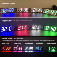 GEESO 3D LED Digital Clock Alarm Wall Table Desk Temperature Night Mode Home Office Jam Meja Dinding