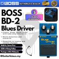 BOSS Blues Driver (BD-2) Guitar Pedal Effect  with patch cable set ( BD2 / BD 2 )
