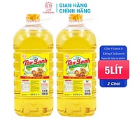 Combo 2 Chai Dầu ăn Tân Sanh Chiên Giòn Thượng Hạng Chai 5 Lít