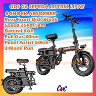 Sepeda Lipat Listrik GDS Electric Bicycle 4 Heavy Shock