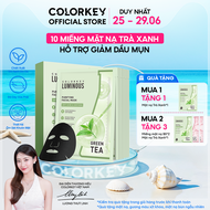 1 Hộp Mặt Nạ COLORKEY LUMINOUS Purifying Facial Mask Hỗ Trợ Kiểm Soát Dầu Mụn 25ml/miếng