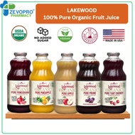 Lakewood Pure Organic Fruit Juice 946ml/370ml - Cranberry I Prune I Pineapple I Pomegranate I Tart C