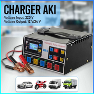 COD YQ Charger Aki Mobil Lead Acid Battery Charger DC 12V/24V - TR-20 / cas aki mobil 12 dan 24 volt