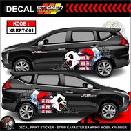 STIKER KARAKTER SAMPING ALL MOBIL DECAL STICKER ANTI GORES VARIASI PANDA KEREN XPANDER AYLA AGYA MOB