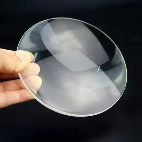 Desktop Magnifier Replace Lens 127mm 8X Magnifying Glass Lens K9 Double Convex White Optical Glass L