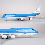 47CM Boeing B747 Simulation Static Civil Airlines Passenger Aircraft B747 Aircraft Model with Light 