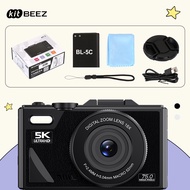 KiTBEEZ KP-2 กล้องดิจิตอล 75MP 5K ซูม18X WiFI Digital Camera กล้องคอมแพค ถ่ายรูปถ่ายวีดีโอ ย้ายภาพด้
