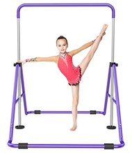 RINREA Gymnastic Bars for Kids with Adjustable Height, Folding Gymnastic Training Kip Bar, Junior Ex