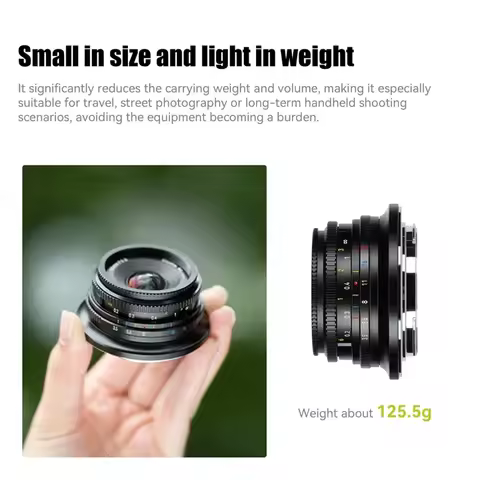 7Artisans 10mm F3.5 APS-C Wide Angle Manual Focus Prime Lens for Sony A7III Nikon ZFC Fuji X-A1 Olyn