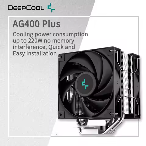 DEEPCOOL AG400 4 Heat pipes Dual Fan CPU Air-Cooling Radiator 2000RPM Desktop Cooling Fan For Intel