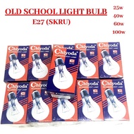 Chiyoda Glass Bulb / Mentol Kaca / E27 25w/40w/60w/100w ES Screw