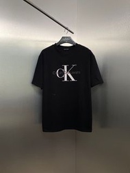 Calvin Klein T-shirts CK 經典字母印花圓領短袖T恤衫男女同款情侶裝