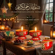 8 Hours Burning Red Ghee Candle (6pcs/Box) - Smokeless Crystal Butter Lamp for Praying, Buddhist Alt