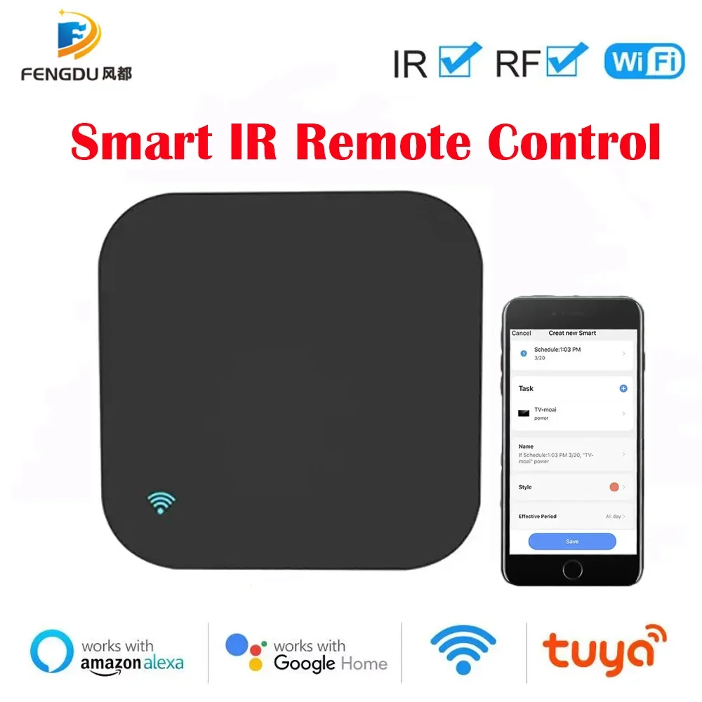 Tuya Smart  RF433 RF315 IR Smart Remote Control IR Remote Control WiFi Smart Home for Air Conditione