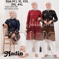 Atasan Wanita Size Jumbo LD 140 Ld130 Tunik Batik Pakaian Wanita Bahan Kain Katun Prima Size XL XXL 