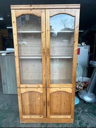 【全國二手傢具】簡約木紋色書櫃 二手家具/二手書櫃/書房家具/木紋色書櫃/展示櫃