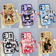 Casing iPhone 12 12 PRO 12 PRO MAX patung pelekat comel phone casing