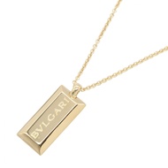 [Used] Bulgari BVLGARI Necklace Ingot Logo Necklace Neck circumference 45.5cm K18 (Yellow Gold) Ingo