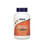 Now Foods Probiotic 10 & Bifido Boost 25 Billion 90 Vegetarian Capsules Original Product