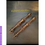 Handle pintu rumah kuningan asli antik 38cm juwana murah