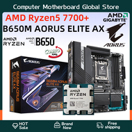 [pretty -A]6689 AMD Ryzen 7 7700+GIGABYTE B650M AORUS ELITE AX AM5 Processor WiFi Bluetooth Gigabyte