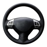 Car Steering Wheel Cover Genuine Leather Car Accessories For Mitsubishi Lancer EX10 Lancer X Outland