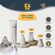 EZPET🐱 Minimalist 2in1 / 4in1 Pet Shaver Nail Trimmer Grooming Trimmer Rechargeable Cat Dog Clipper 