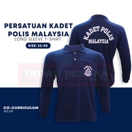 TSHIRT KADET BIRU LELAKI LENGAN PANJANG - CT10
