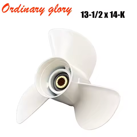 Outboard Propeller 13 1/2 x 14-K Aluminum Propeller For Yamaha 50-130HP Outboard Propeller OEM No.6E
