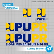 Stiker Sticker Logo Kementerian Pekerjaan Umum PU PUPR