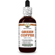 Green Coffee (Coffea Arabica) Dry Bean Glycerite, Made in Hawaii, All Natural, Vegan, Lab Tested Alc