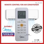 MIDEA #ORIGINAL# | Midea Air Cond Aircond Air Conditioner Remote Control | Model : RG-70-ORI