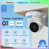 xiaovv Q1 Smart Indoor CCTV Wireless IP Camera Wi-Fi APP Remote Control 1296p 3MP HD Video 【Two-Year