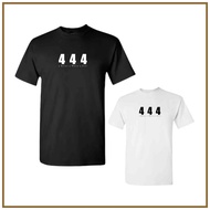 Unisex 444 Design Red Label T-Shirt Round Neck Top Cotton